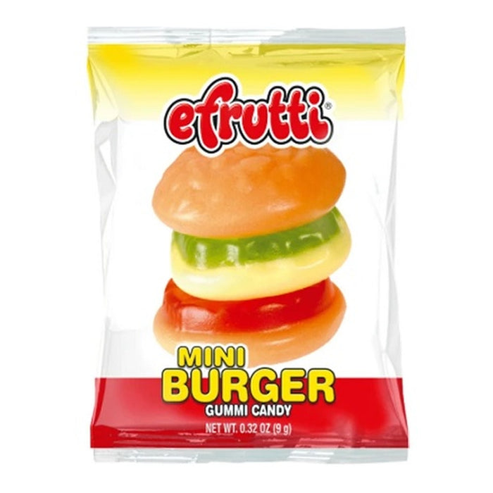 e.frutti Mini Burger Gummi 0.32oz 60ct Box