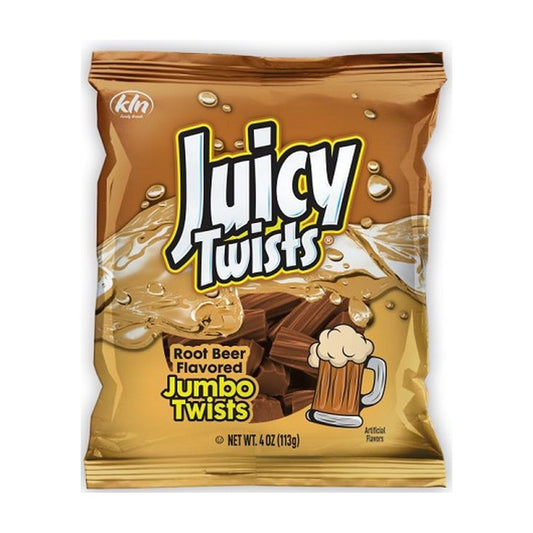Juicy Twists Root Beer 4oz Peg Bag pack — full package
