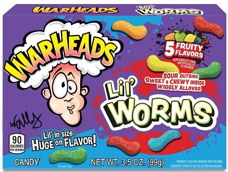 Warheads Lil' Worms 3.5oz Boxes — Case of 12