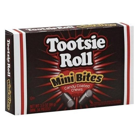 Tootsie Roll Mini Bites 3.5oz Theater Box pack — full package
