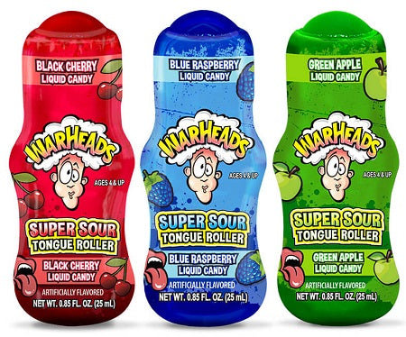 Warheads Sour Tongue Rollers .85oz 12ct Box — box