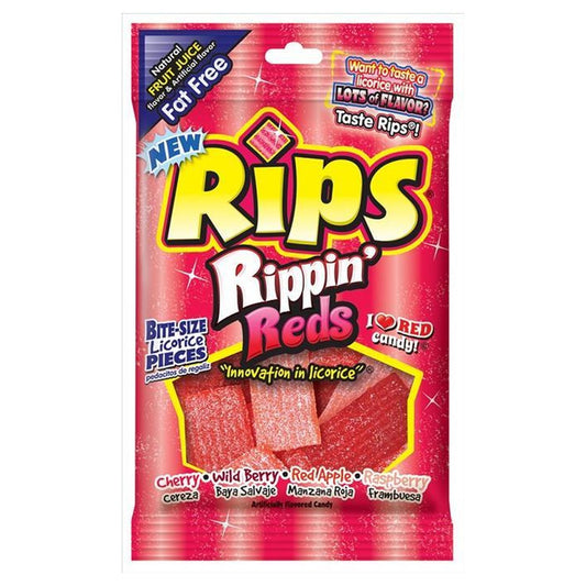 Rips Bites Rippin Reds 4oz Peg Bag pack — full package