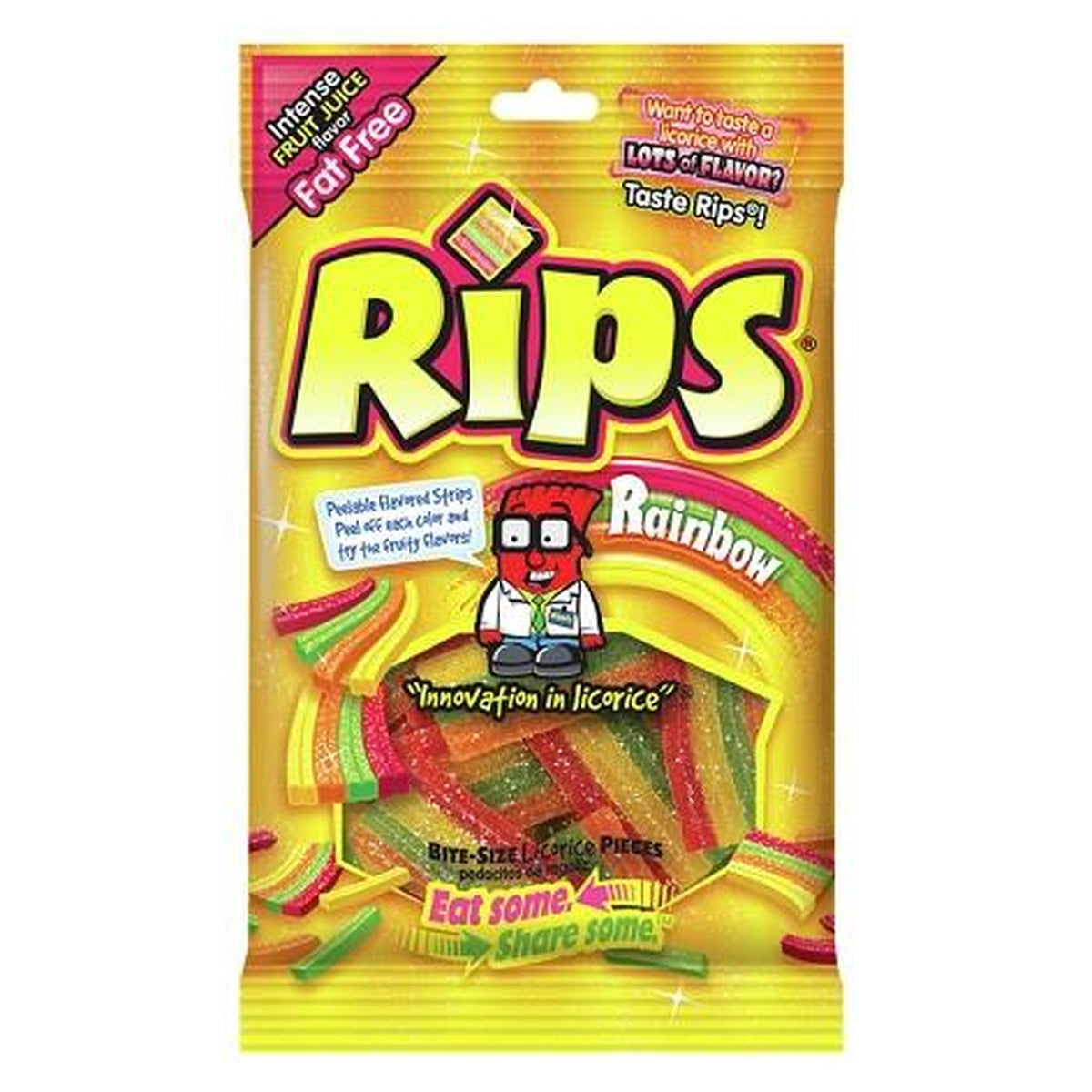 Rips Bites Rainbow 4oz Peg Bag pack — full package