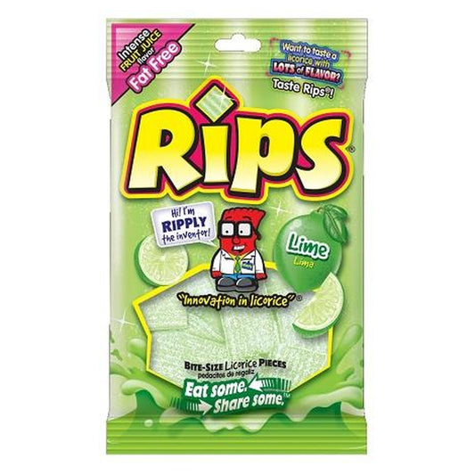 Rips Bites Lime 4oz Peg Bag pack — full package