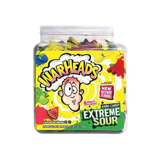 Warheads Extreme Sour Hard Candy Tub 240ct pack