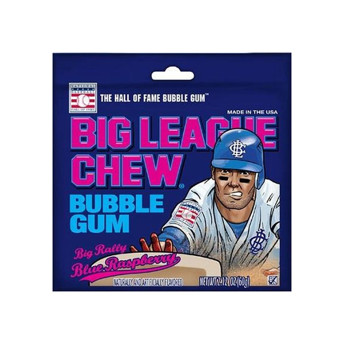 Big League Chew Blue Raspberry 2.12oz — full package