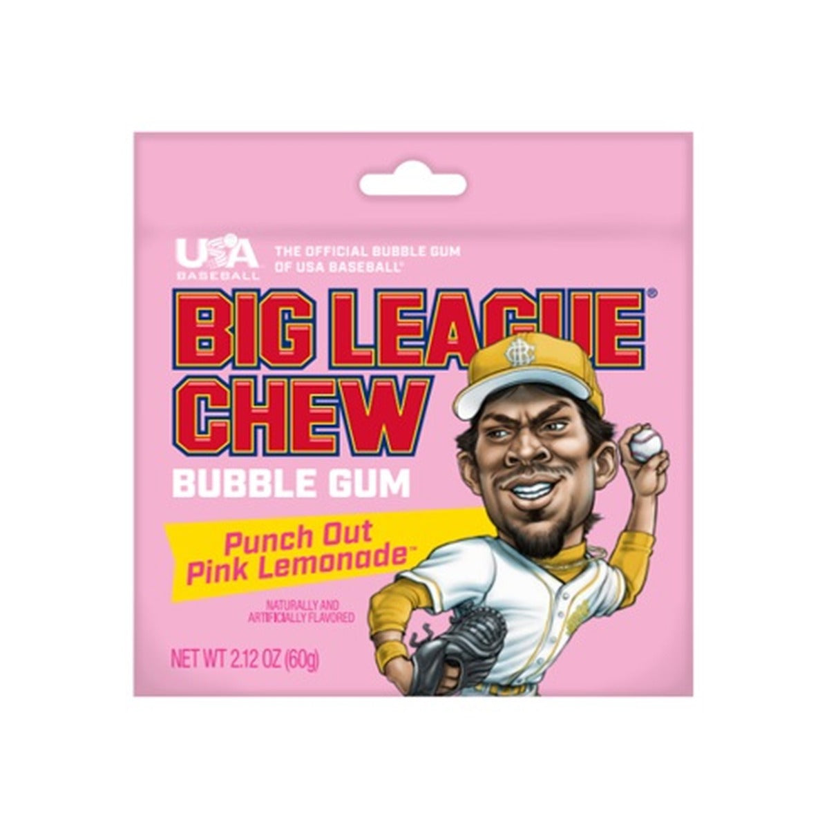 Big League Chew Pink Lemonade 2.12oz — full package