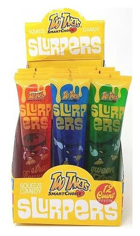 Too Tarts Slurpers Squeeze Candy 4oz — Box of 12