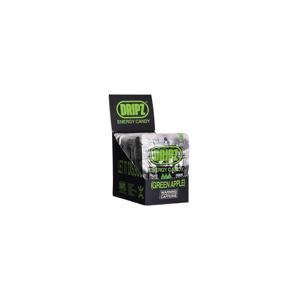 Dripz Energy Candy Green Apple 13ct pack — full package