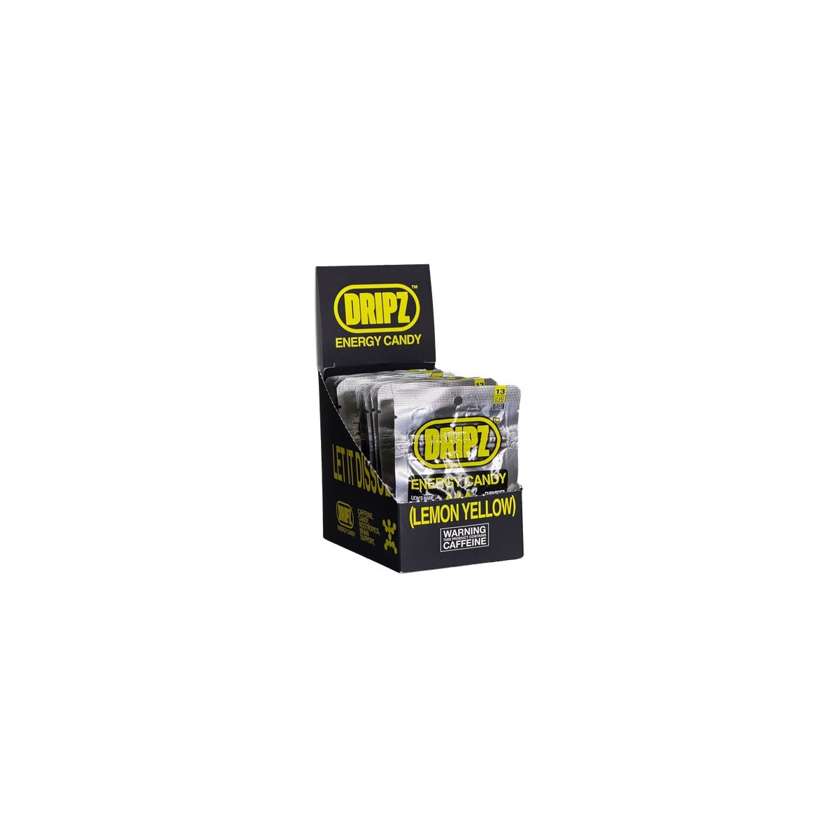 Dripz Energy Candy Lemon Yellow 13ct pack — full package