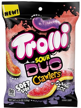 Trolli Sour Brite Duo Crawlers 4.25oz Peg Bags — pack