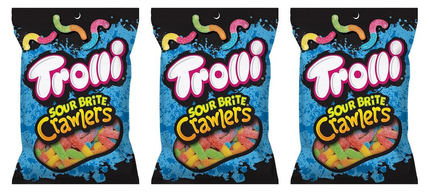 Trolli Sour Brite Crawlers Original 5oz Bags — 3-Pack