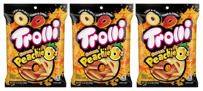 Trolli Peachie-O's 4.25oz Bags — 3-Pack