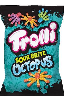 Trolli Sour Brite Octopus 4.25oz Bags — pack