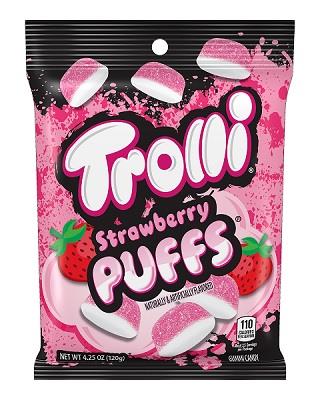 Trolli Strawberry Puffs 4.25oz Bags — pack