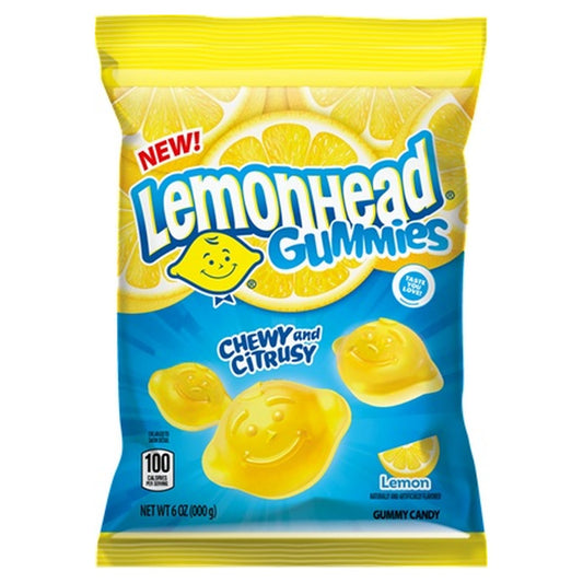 Lemonhead Gummies Peg Bag 6oz — Case of 12
