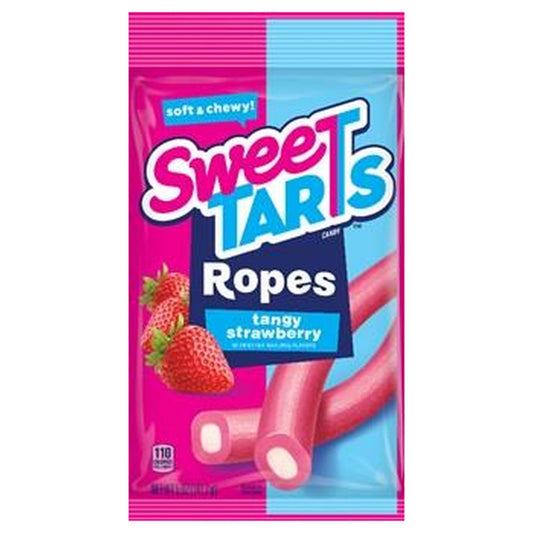 SweeTARTS Rope Strawberry 5oz Peg Bag pack — full package