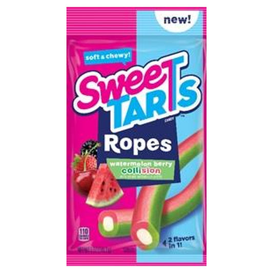 SweeTARTS Ropes Watermelon Berry 5oz Peg Bag pack — full package