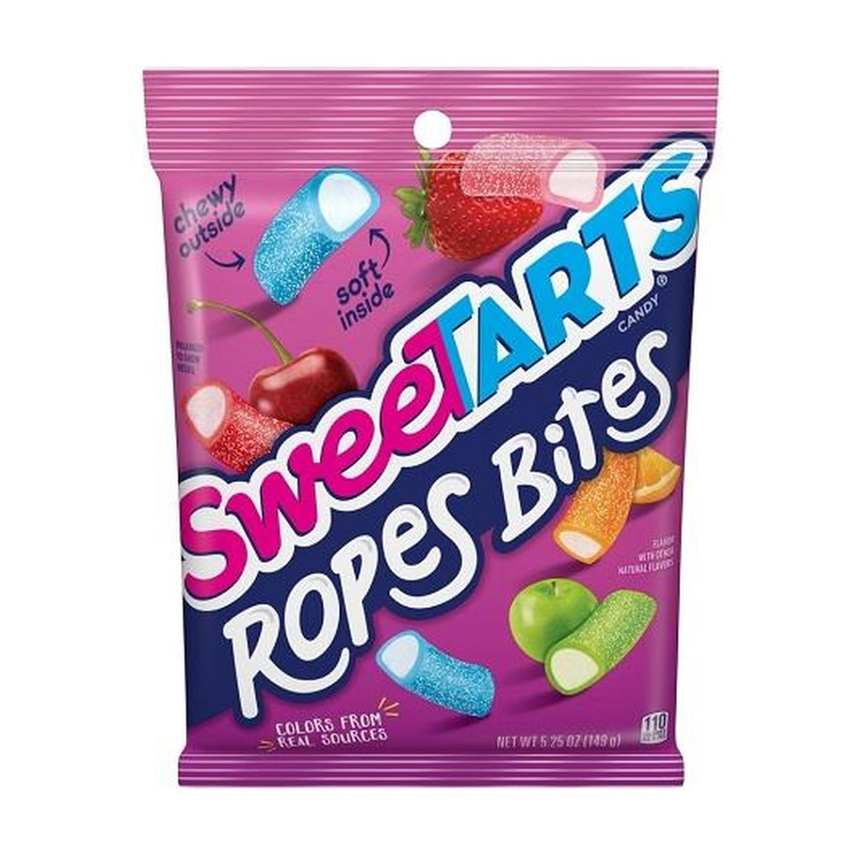 SweeTARTS Ropes Bites Peg Bag 5.25oz pack — full package