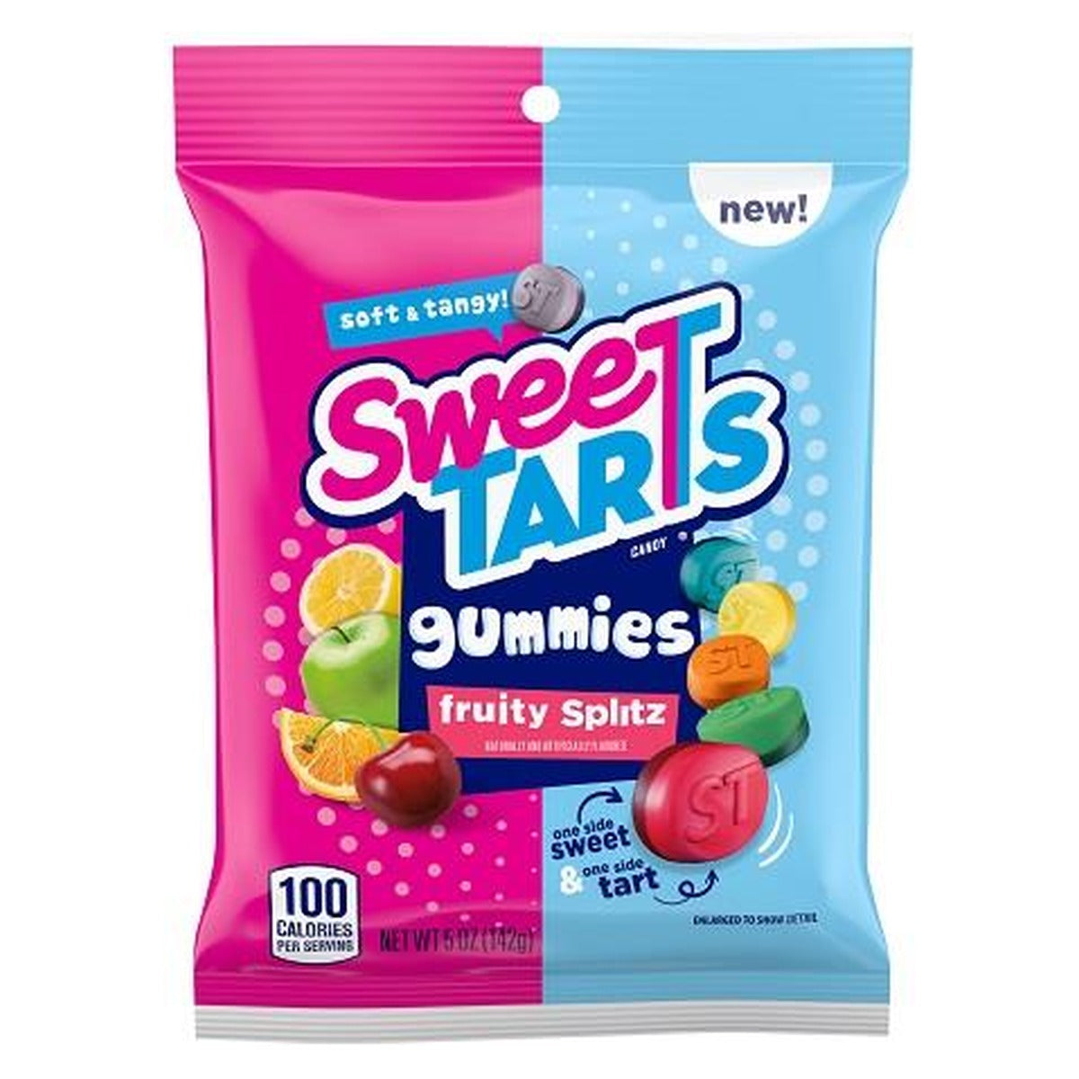 SweeTARTS Gummies Fruity Splitz Peg Bag 5oz pack — full package