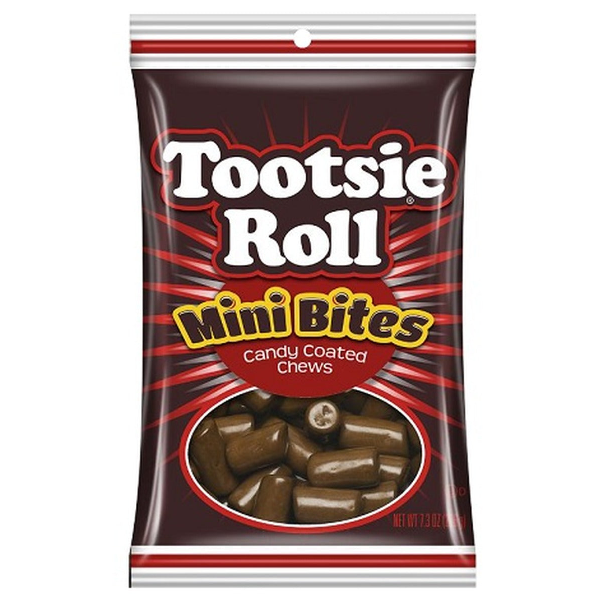 Tootsie Roll Mini Bites Peg Bag 7.3oz pack — full package