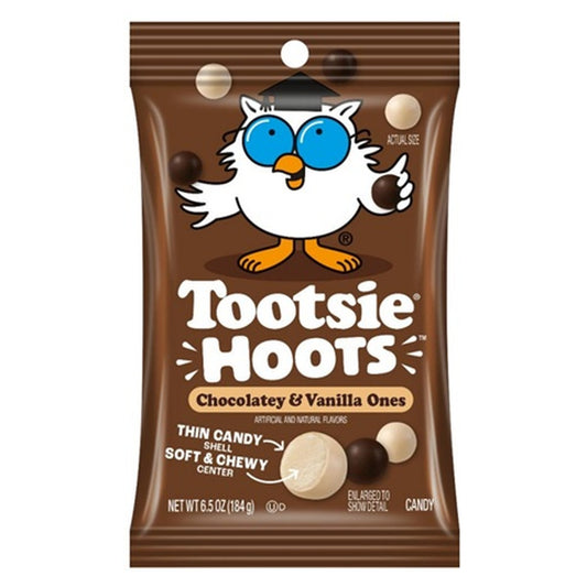 Tootsie Hoots Chocolatey and Vanilla 6.5oz Peg Bag pack — full package