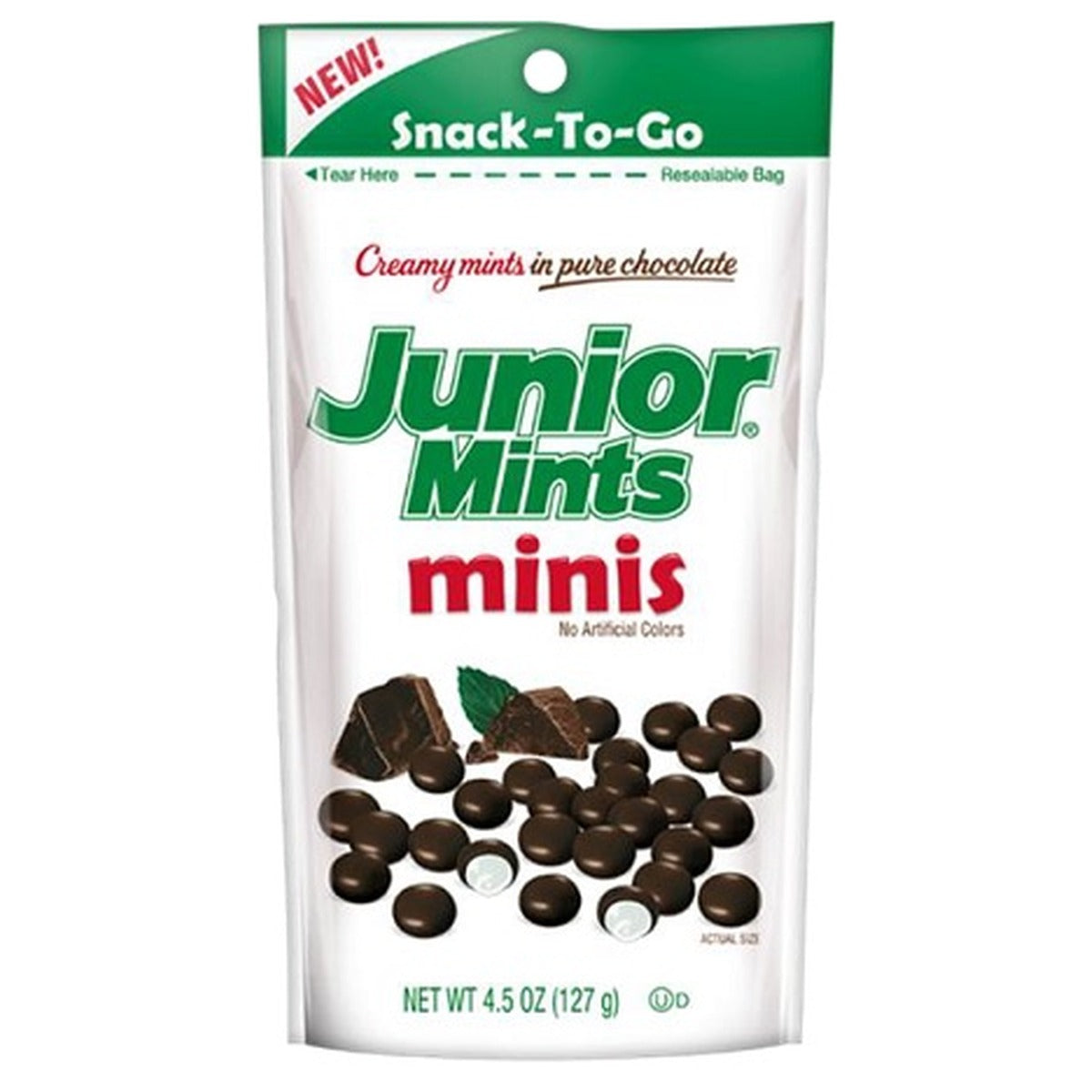Junior Mints Minis Pouch 4.5oz pack — full package