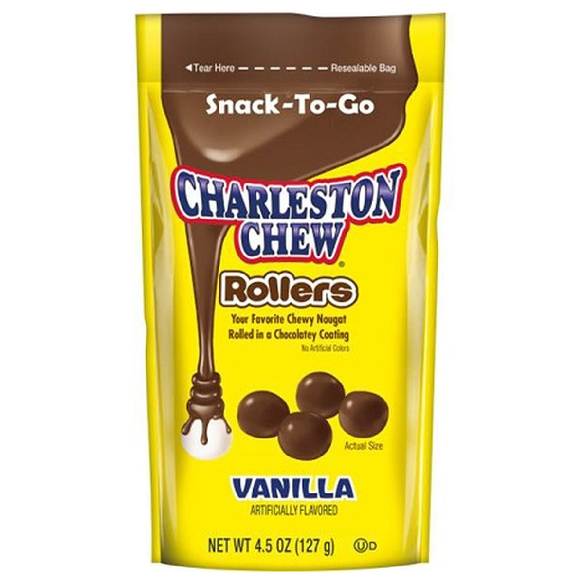 Charleston Chew Rollers Vanilla 4.5oz Pouch pack — full package