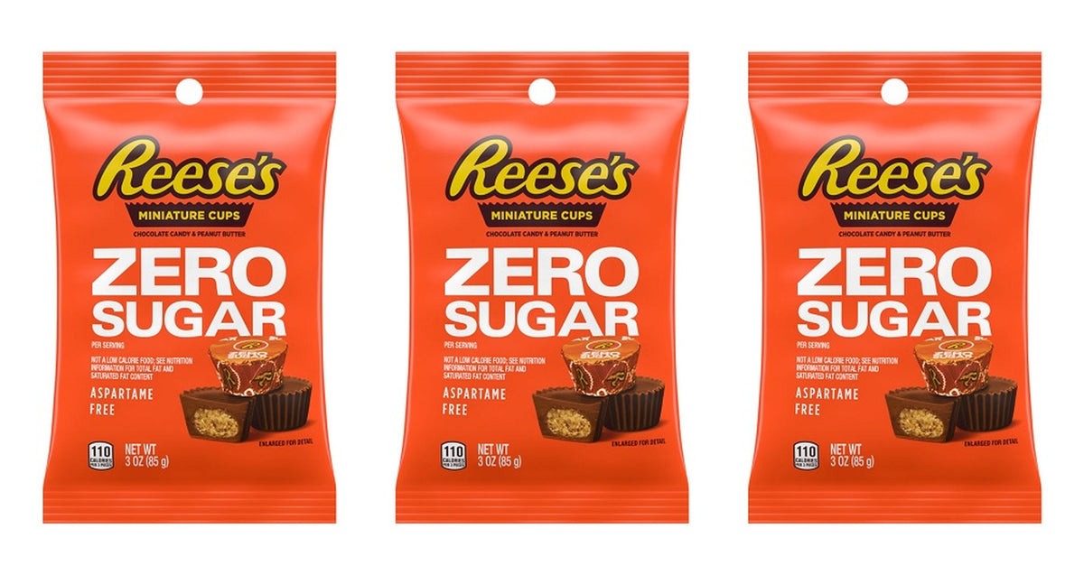 Reese's Zero Sugar Miniatures Peanut Butter Cups 3oz Bags — 3-Pack