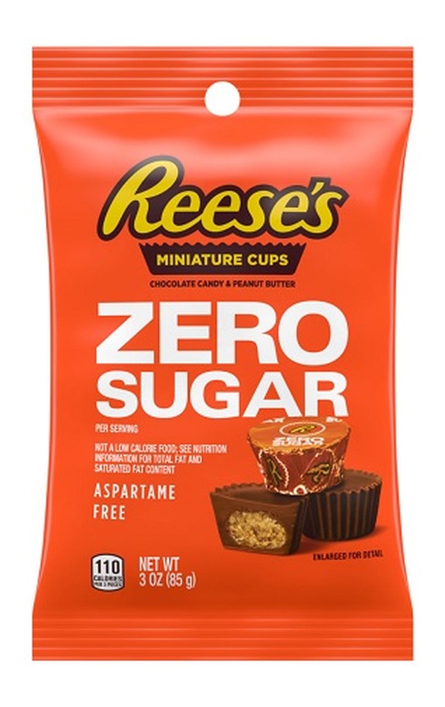 Reese's Zero Sugar Miniatures Peanut Butter Cups 3oz Bags — pack