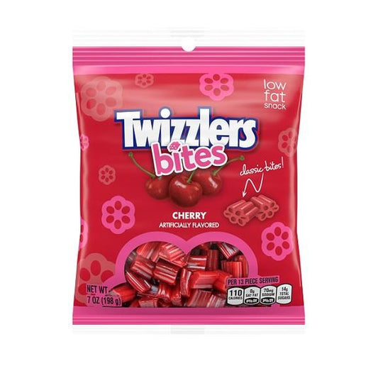 Twizzlers Cherry Bites Peg Bag 7oz pack — full package