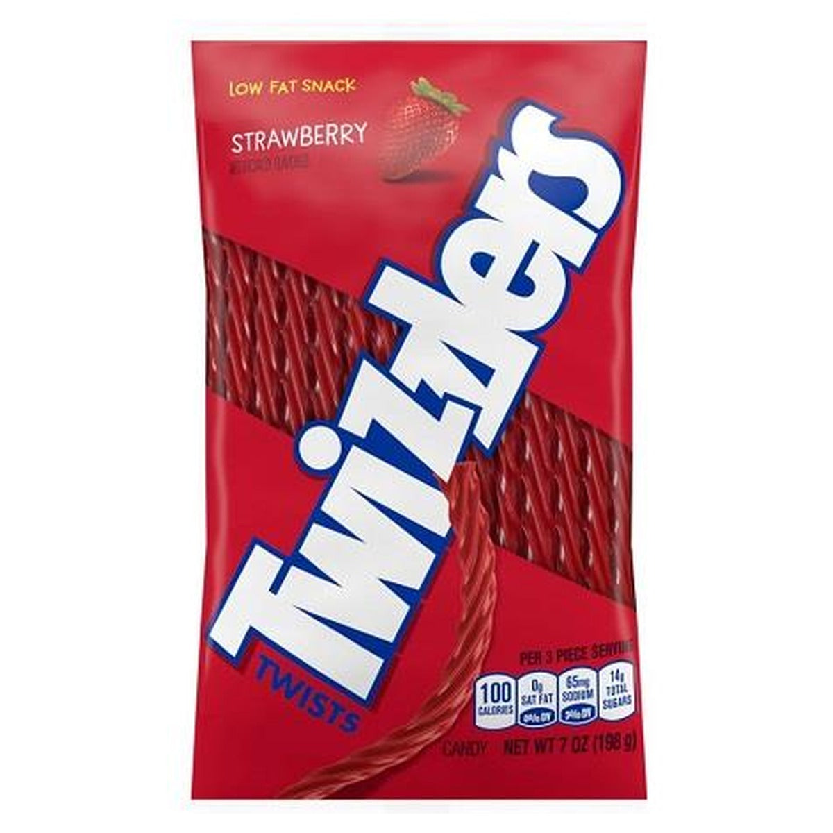 Twizzlers Strawberry Twists Peg Bag 7oz pack — full package
