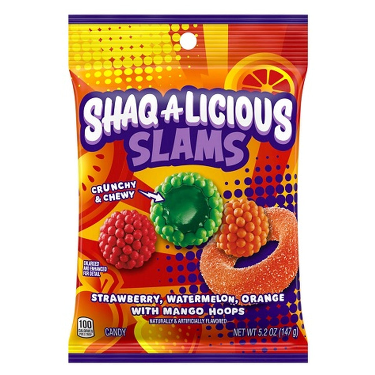 Shaq-A-Licious Slams Peg Bag 5.2oz pack — full package