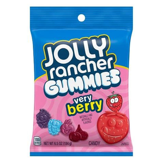 Jolly Rancher Gummies Very Berry 6.5oz Peg Bag pack — full package