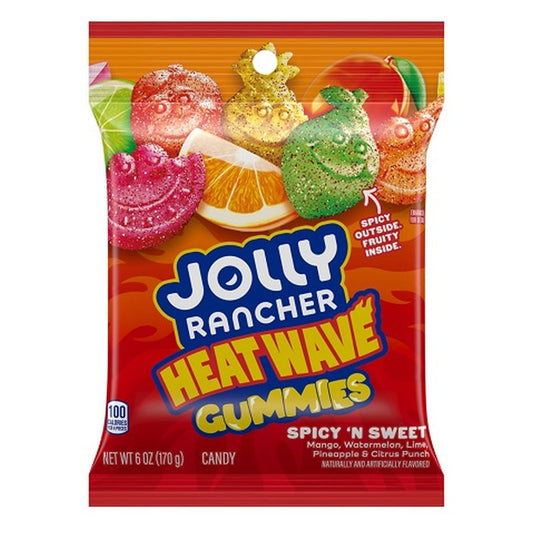 Jolly Rancher Gummies Heat Wave 6oz Peg Bag pack — full package