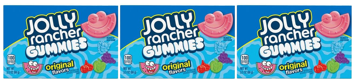 Jolly Rancher Original Gummies 3.5oz Theater Boxes — 3-Pack