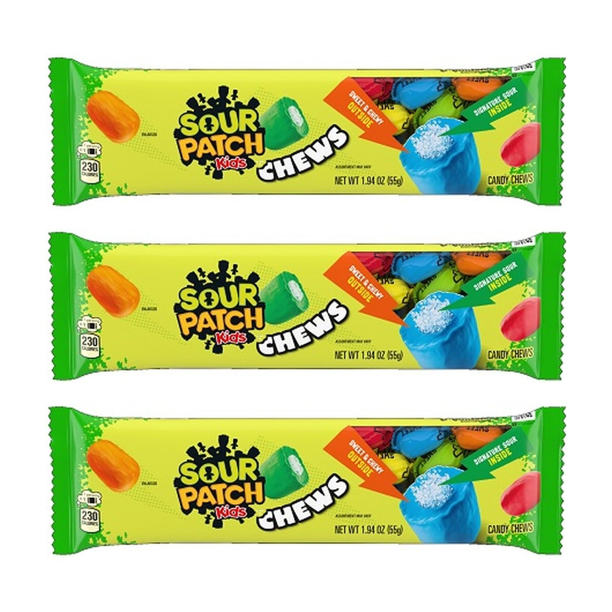 Sour Patch Kids Chews 1.94oz — 3-Pack