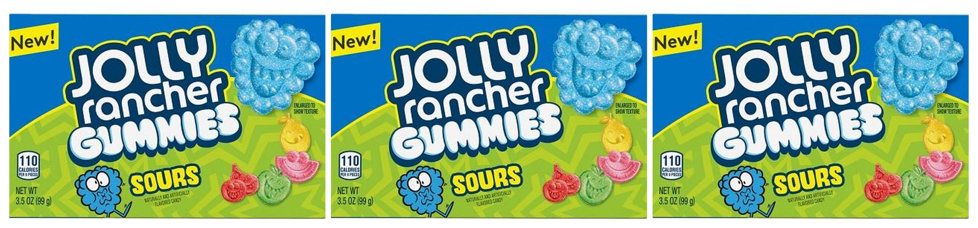 Jolly Rancher Sour Gummies 3.5oz Theater Boxes — 3-Pack