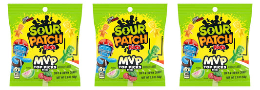 Sour Patch Kids MVP Mix 3.3oz Bags — 3-Pack