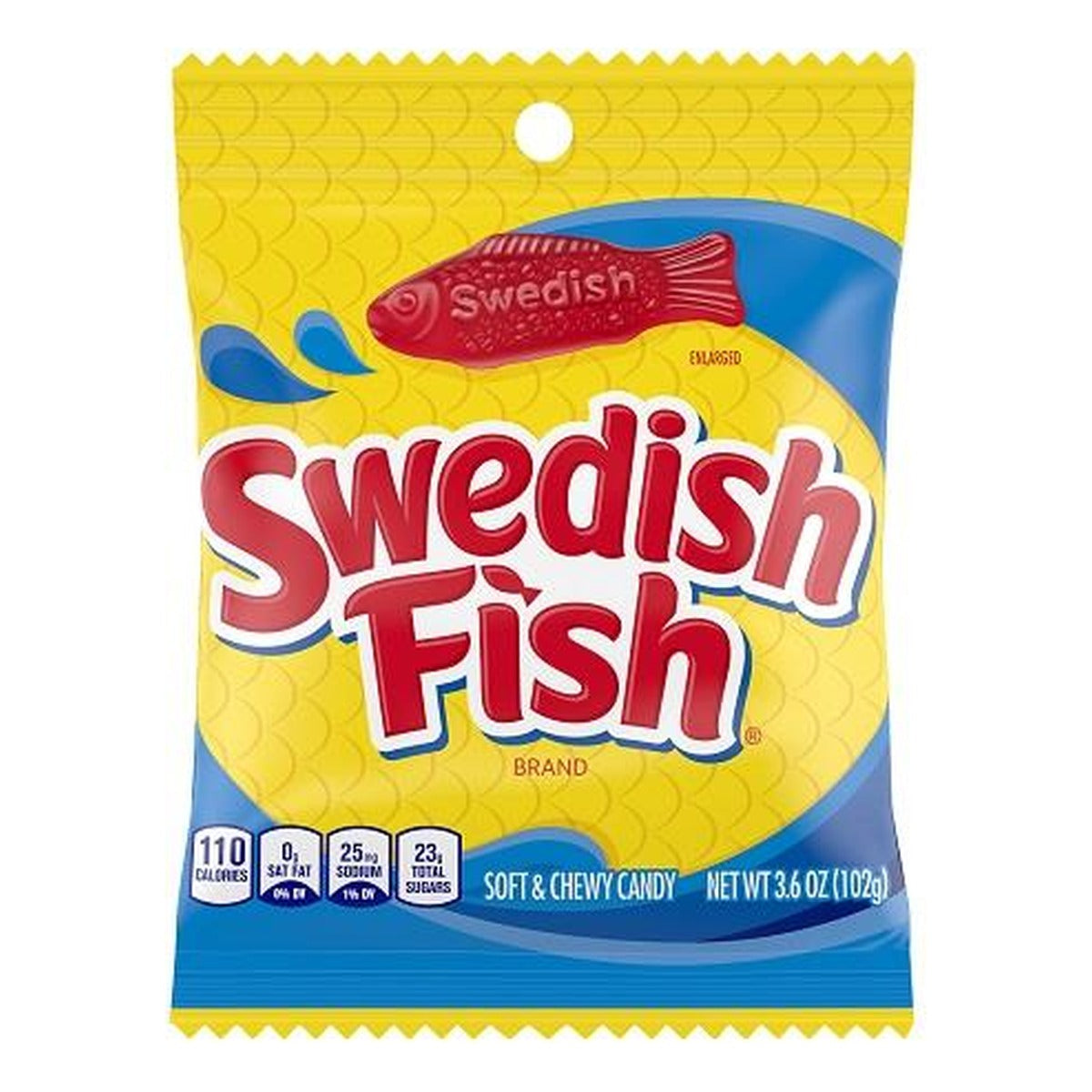 Swedish Fish Red 3.6oz Peg Bag pack — full package