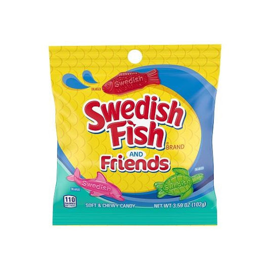 Swedish Fish & Friends 3.59oz Peg Bag pack — full package
