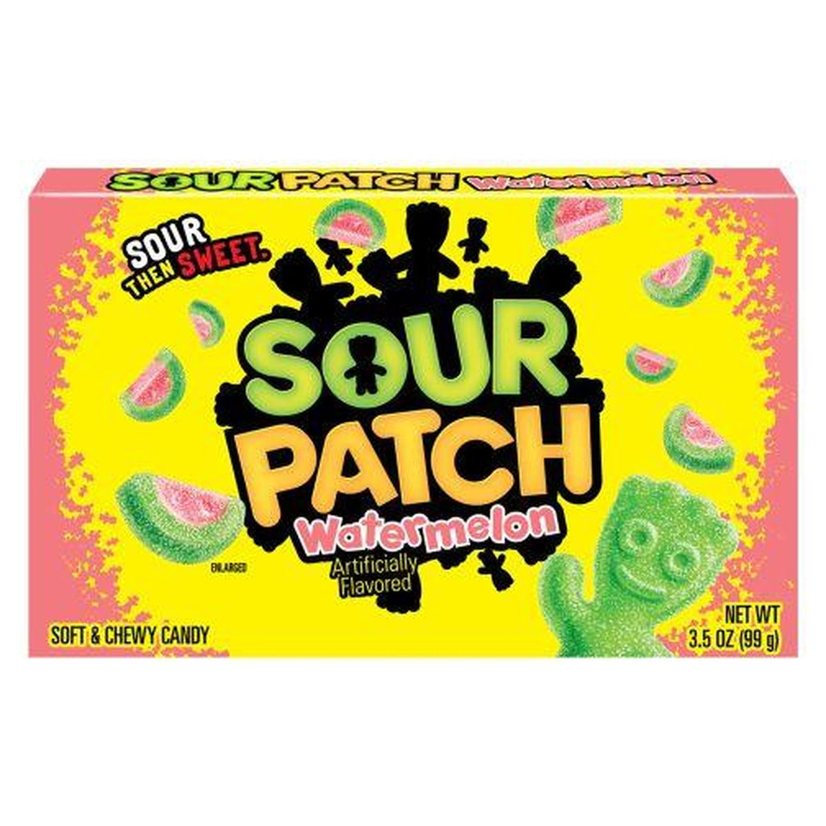 Sour Patch Kids Watermelon 3.5oz Theater Box pack — full package