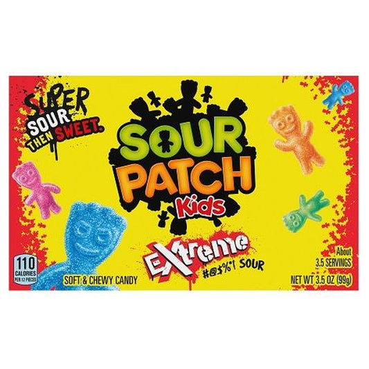 Sour Patch Kids Extreme 3.5oz Theater Box pack — full package