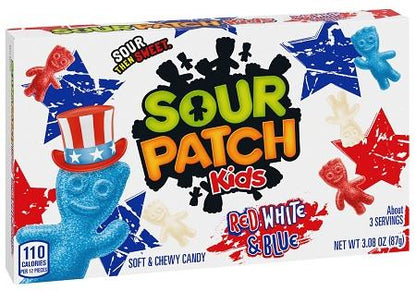 Sour Patch Kids Red White & Blue 3.1oz Theater Boxes — pack