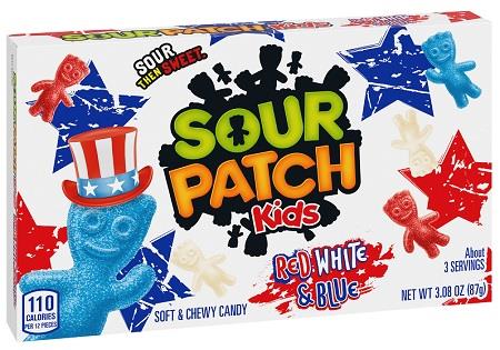 Sour Patch Kids Red White & Blue 3.1oz Theater Boxes — pack