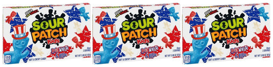 Sour Patch Kids Red White & Blue 3.1oz Theater Boxes — 3-Pack
