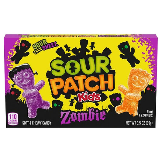 Sour Patch Kids Zombies 3.5oz Theater Box pack — full package
