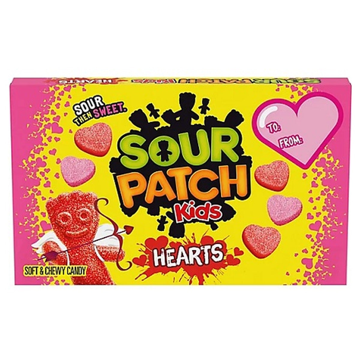 Sour Patch Kids Hearts 3.1oz Theater Box pack — full package