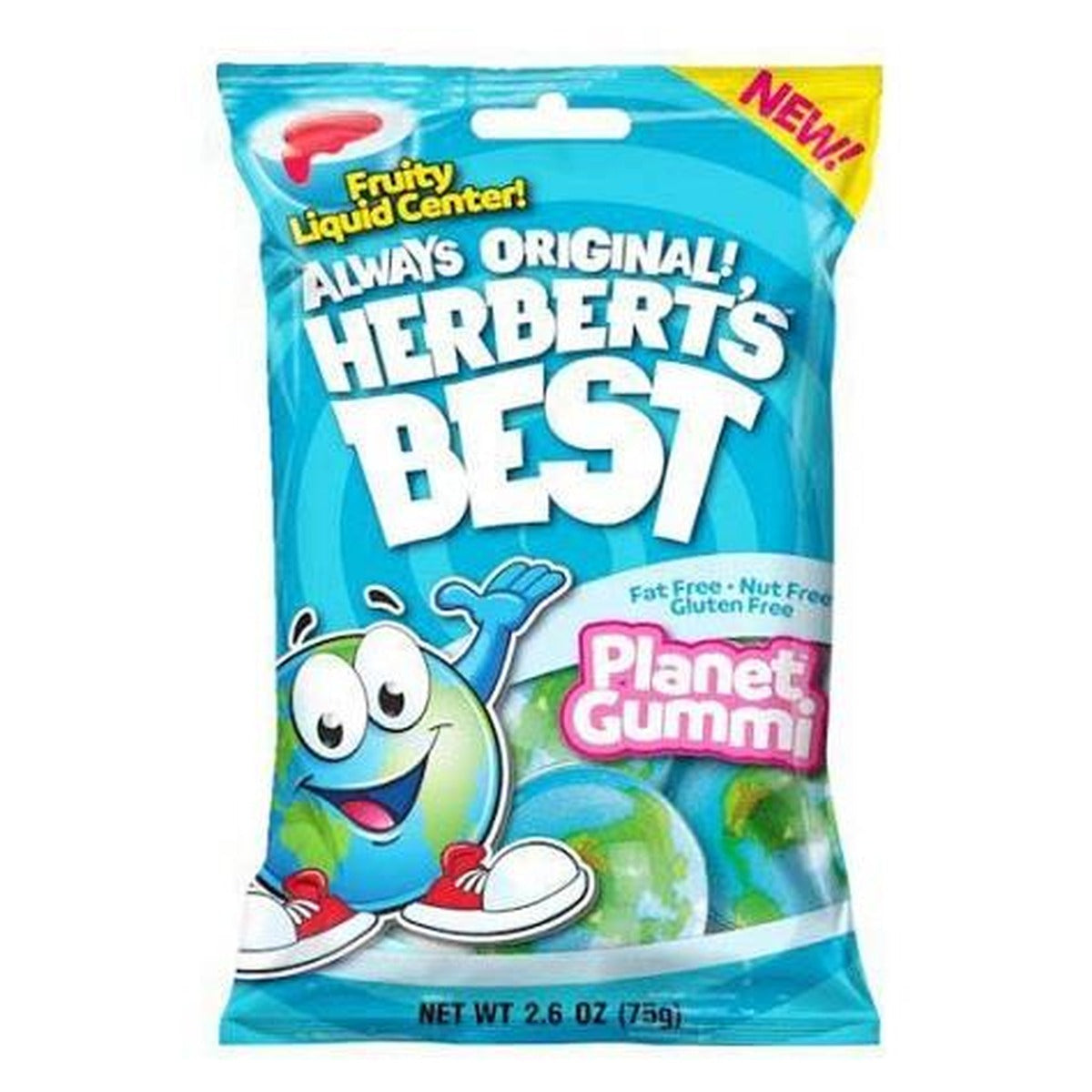 Herbert's Best Planet Gummi 2.6oz Peg Bag pack — full package