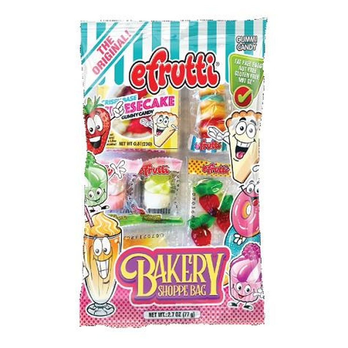 e.frutti Bakery Shoppe Gummy 2.7oz Peg Bag pack — full package